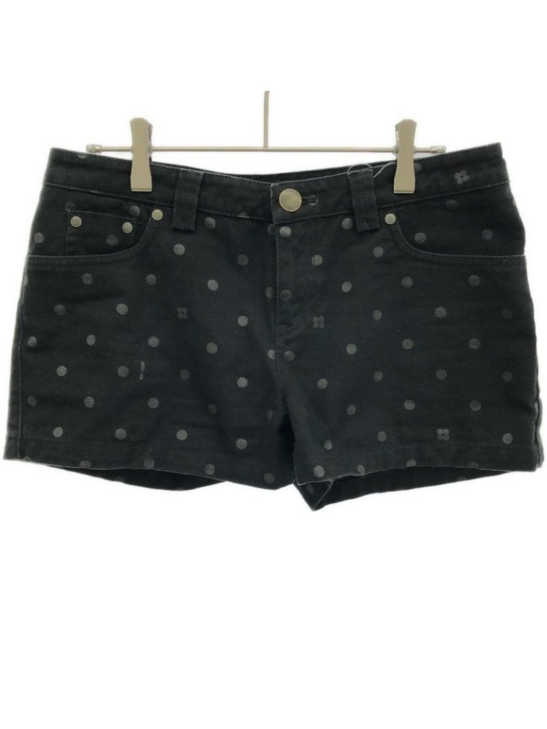 Louis Vuitton Logo Embroidered Dotted Short Denim Pants Rw091 W Wopa06 Cp4 Black